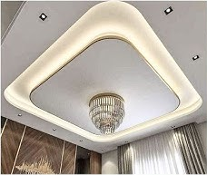 Curved Cove-Lit Living Room Ceiling