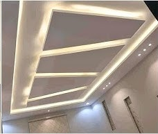 Modern Asymmetric LED Ceiling