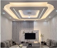 Multi-Tier Living Room Statement Ceiling
